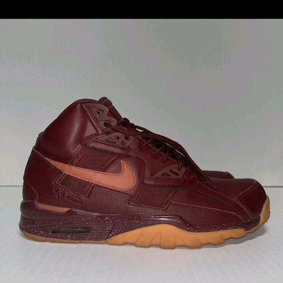 Nike Air Trainer Sc Men's Maroon and Tan Sneakers - Picture 4 of 7